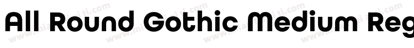 All Round Gothic Medium Regular字体转换